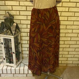 Ruby Rd. Autumn Leaf Maxi Skirt